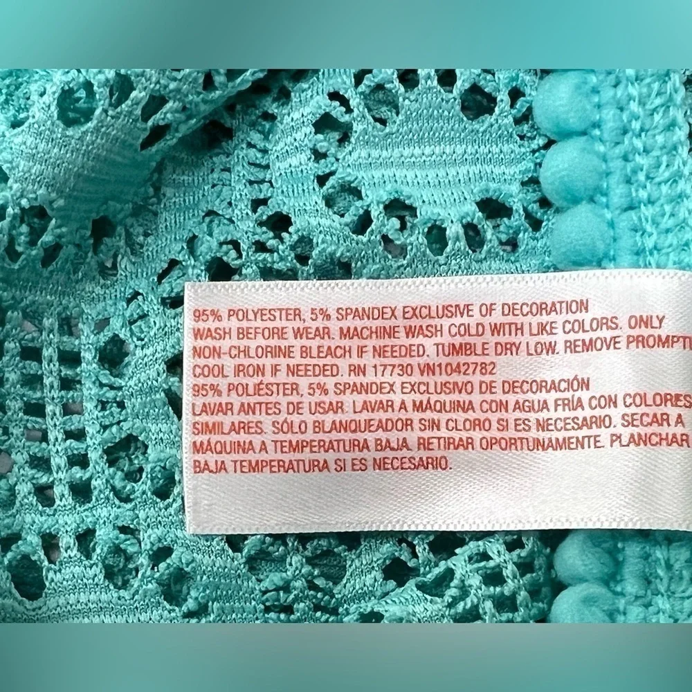 Girls' Crochet Solid Cover up - Cat & Jack™ - XS (4-5) Aqua